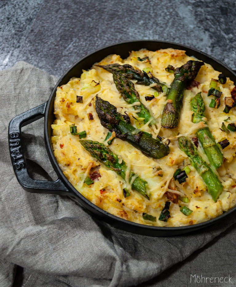 Kartoffel-Spargel-Gratin - Möhreneck